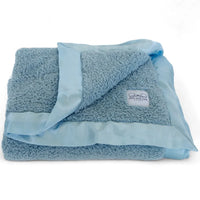 Classic Satin Border Blanket - Powder Blue - BIG FRENCHIES