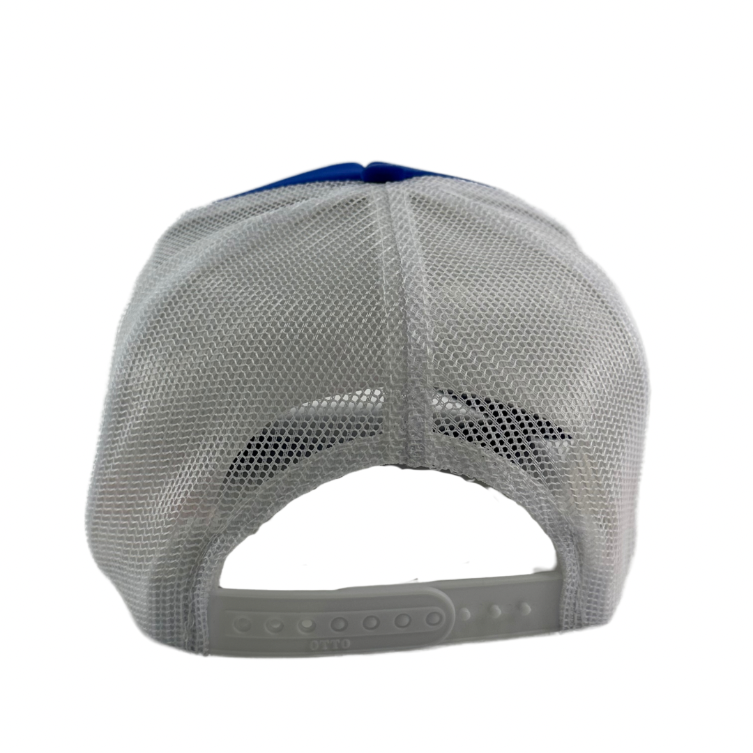Lightweights Podcast Official Merch Blue/White Mesh SnapBack Hat Custom Embroidered