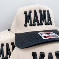 Mama Puff black + Cream - Trucker Hat