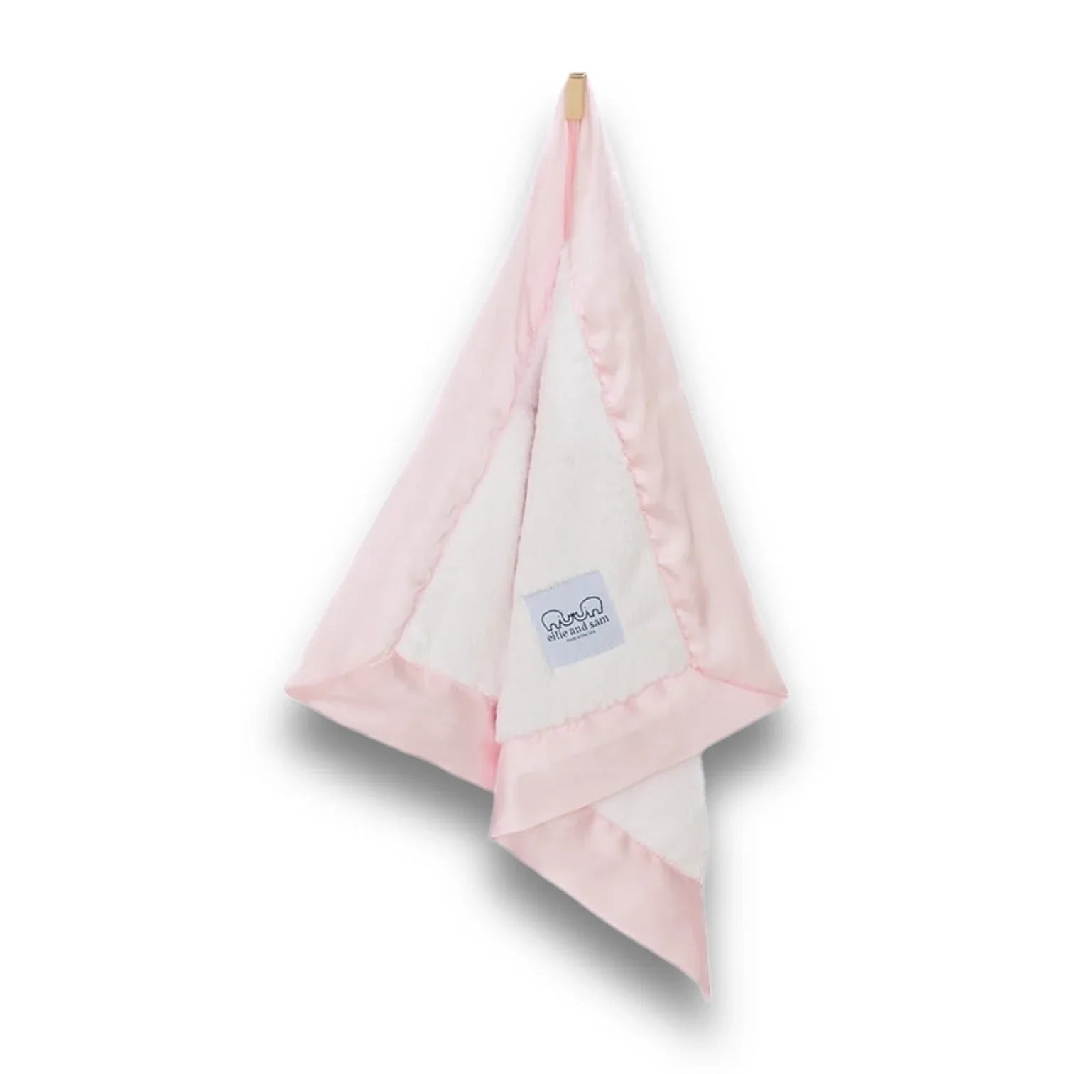 Luxury Satin Border Lovey - Pink - BIG FRENCHIES