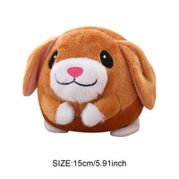 Electronic Pet Dog Toy Music Vibration Bouncing Ball Bite Puppy Ball Active Moving Pet Plush Sing Dog Chewing Squeaker Dog Toy