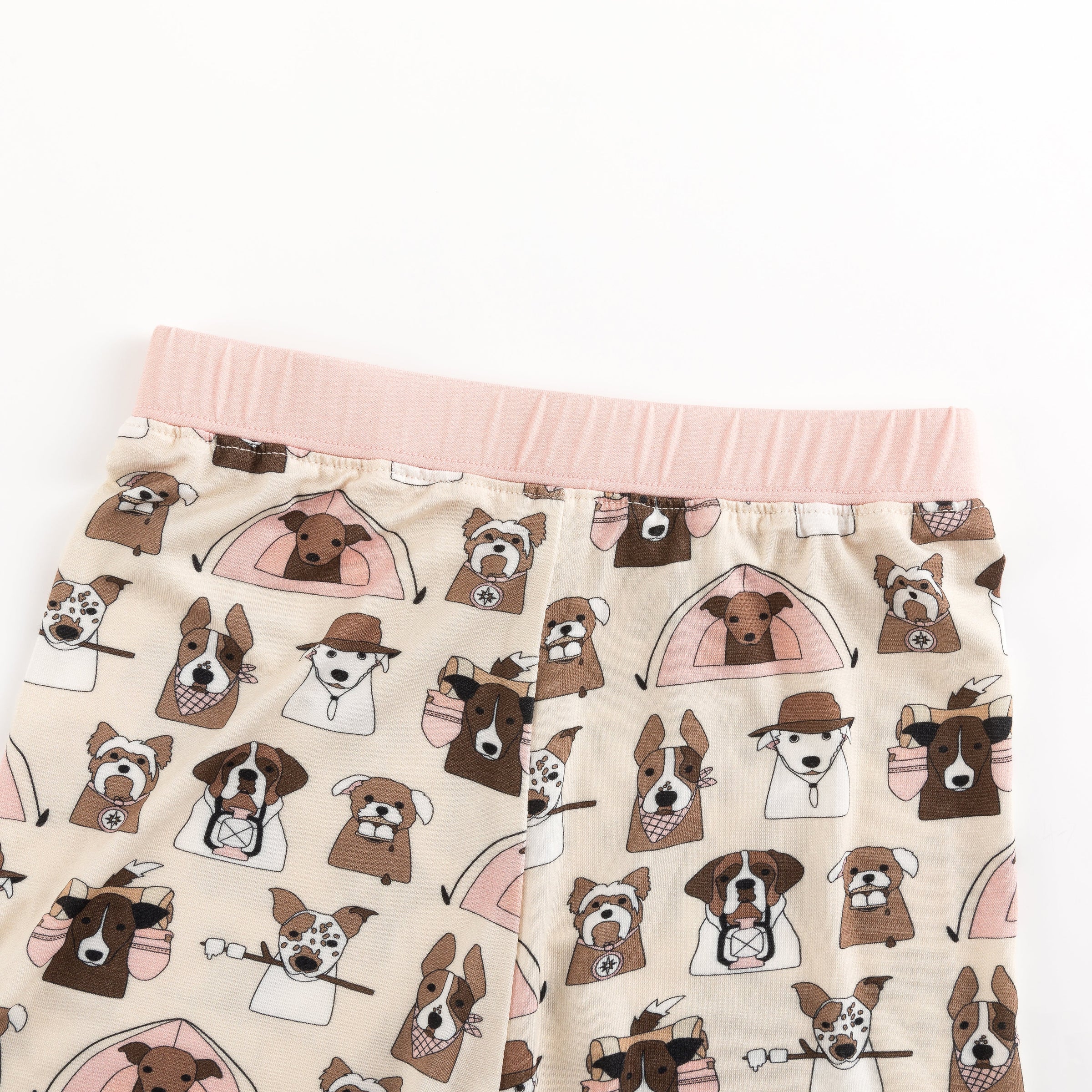 Camp Paws (Short Sleeve PJ) - Pink - BIG FRENCHIES