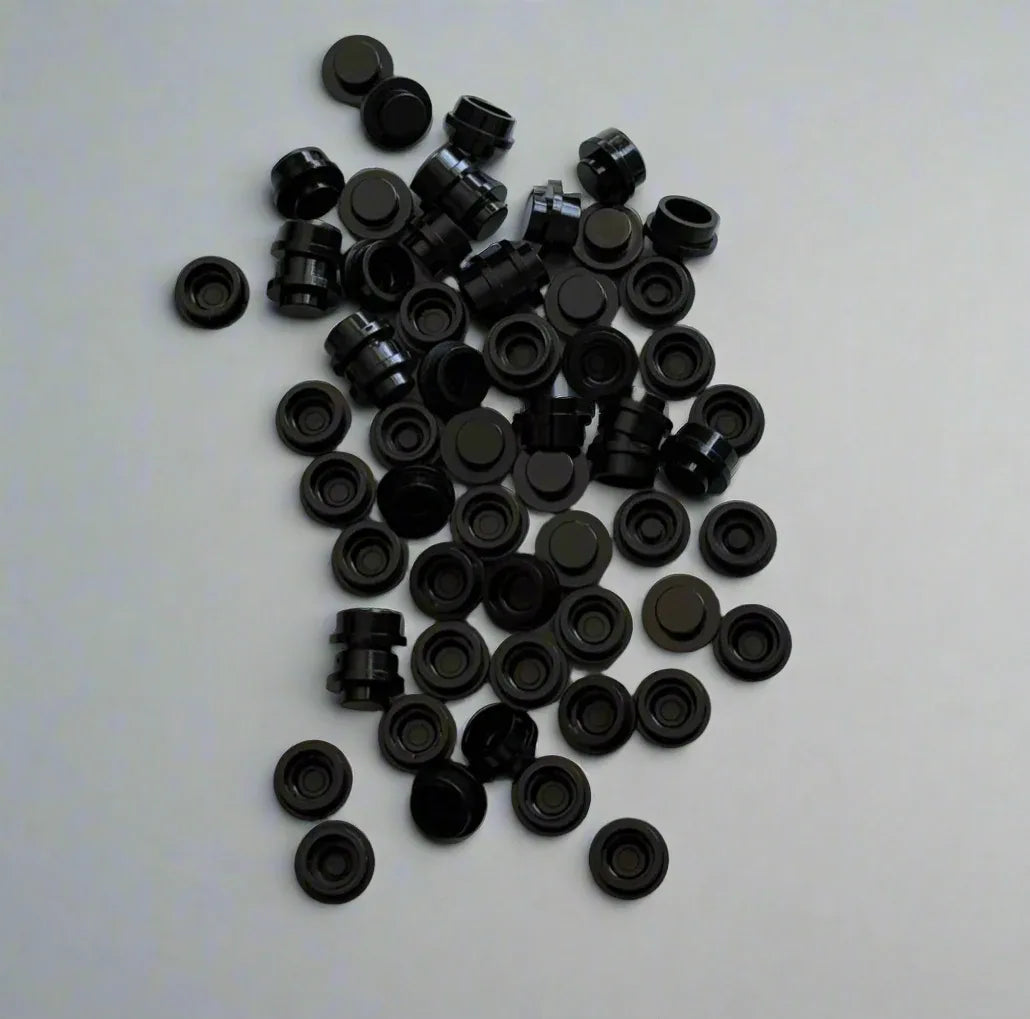 Black 4073 1x1 Round Plate Brick – Choose Quantity – LEGO® Compatible Bulk Lot - BIG FRENCHIES