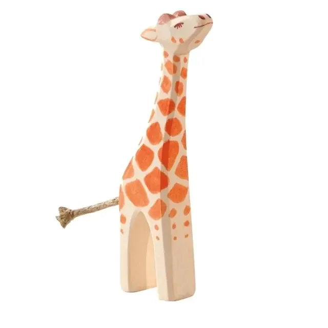 Wooden Animal Figures Handcrafted Elephant Lion Giraffe Toys - # BOT&G512610002 - BIG FRENCHIES