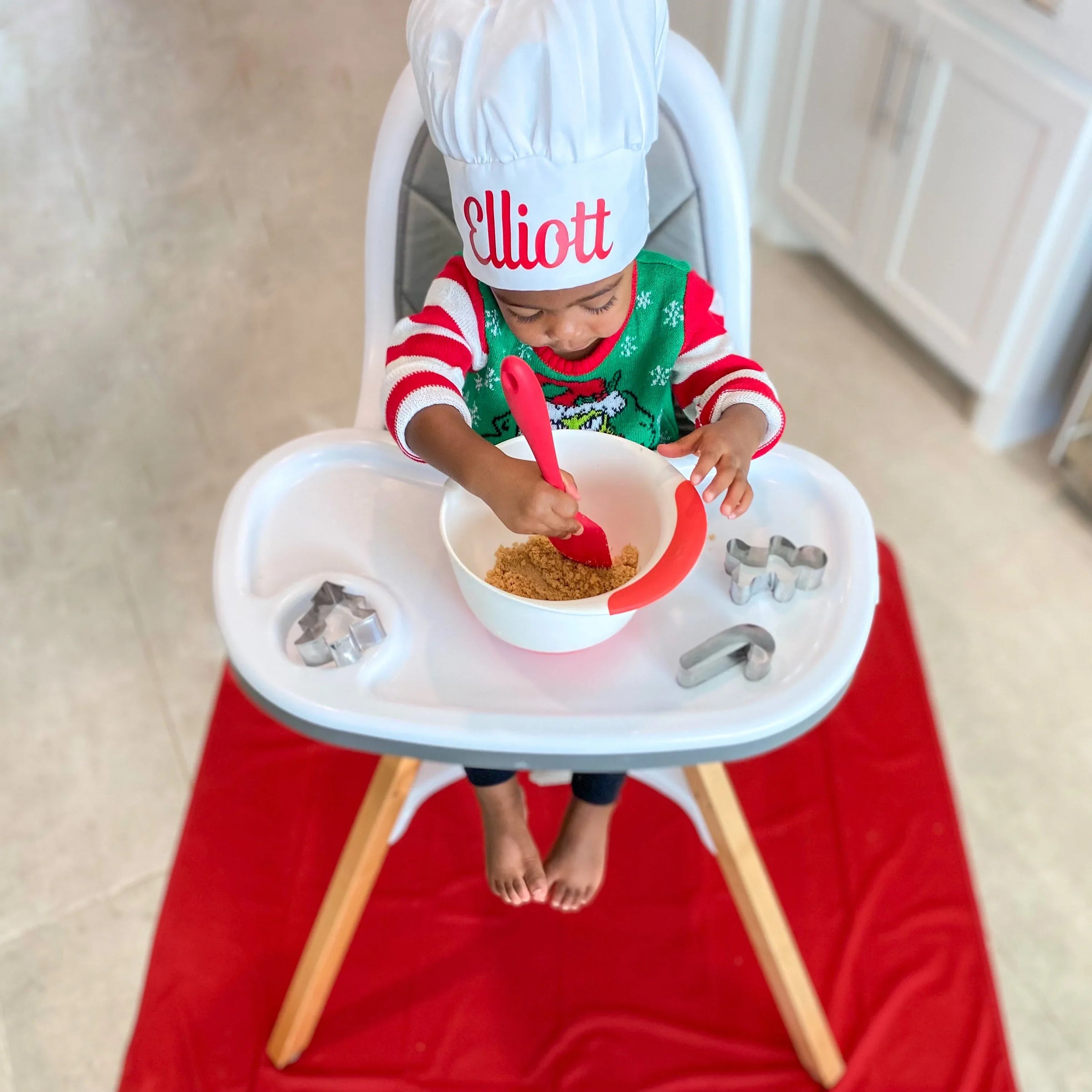 Solid Cranberry Minimalist Splash Mat - A Waterproof Catch-All for Highchair Spills and More! - BIG FRENCHIES