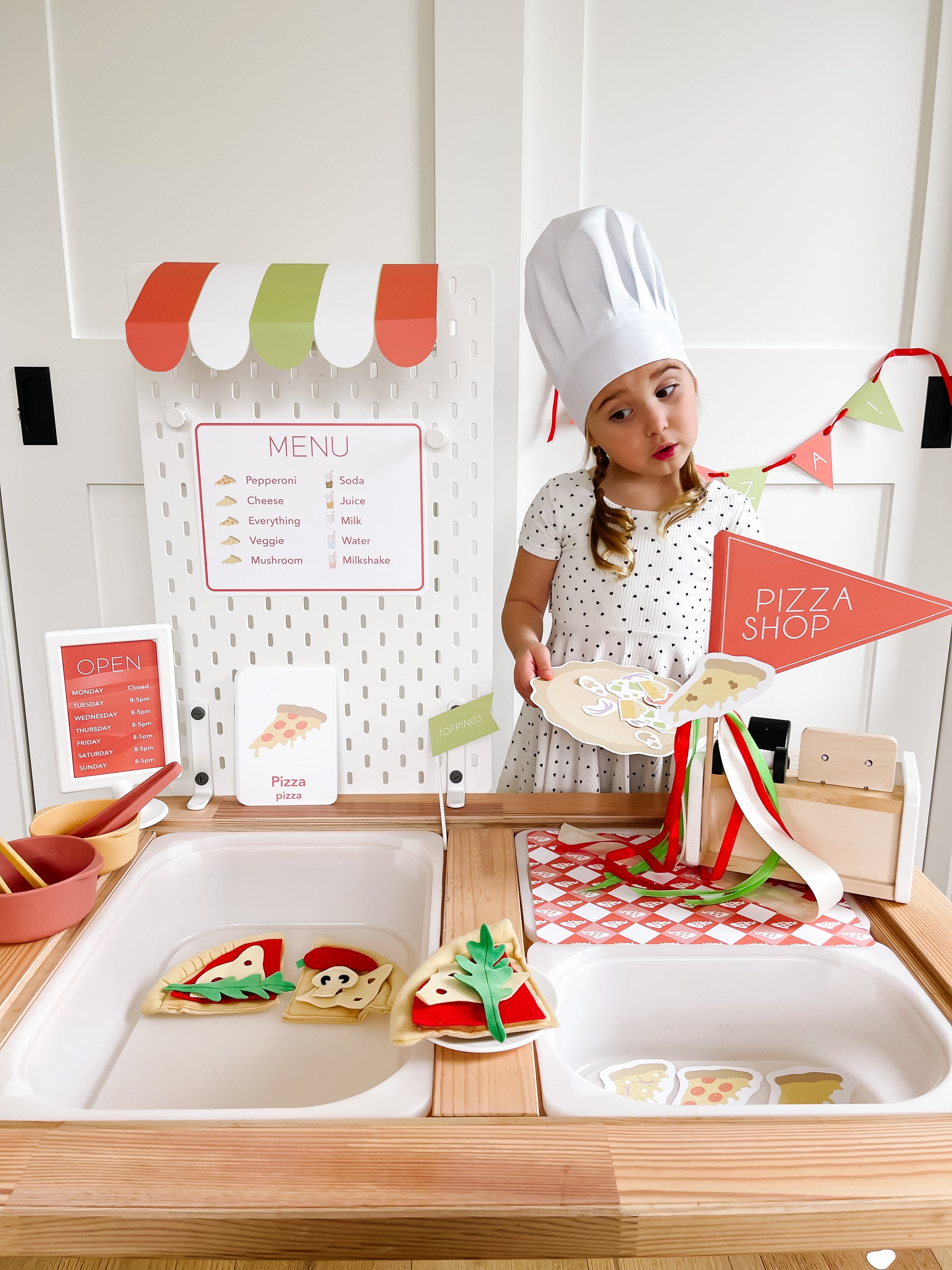 Pizza Shop Printable Dramatic Play Kit