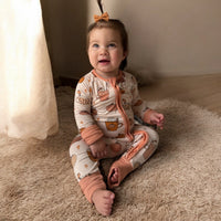 Pumpkin Spice (Convertible Zip Footies) - BIG FRENCHIES