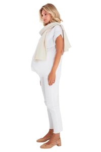 Handy Crossover Short Sleeve Cotton Maternity/Nursing Top - BIG FRENCHIES