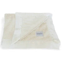 Luxury Satin Border Blanket - Ivory - BIG FRENCHIES
