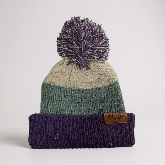 Puff beanie - purple - BIG FRENCHIES