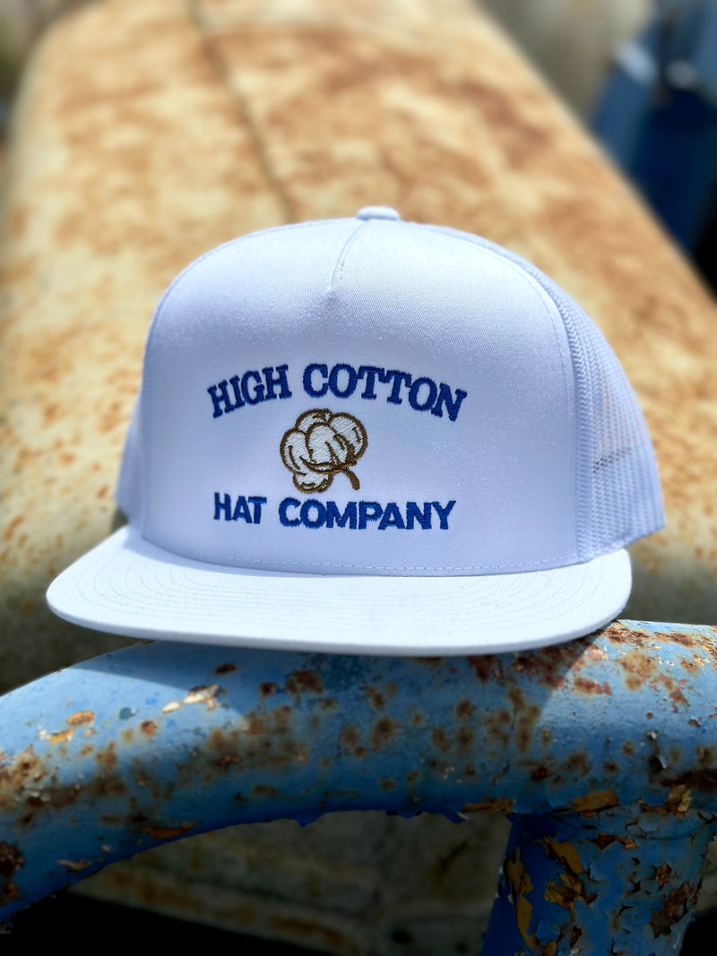 Cotton Top Flat Bill White - BIG FRENCHIES