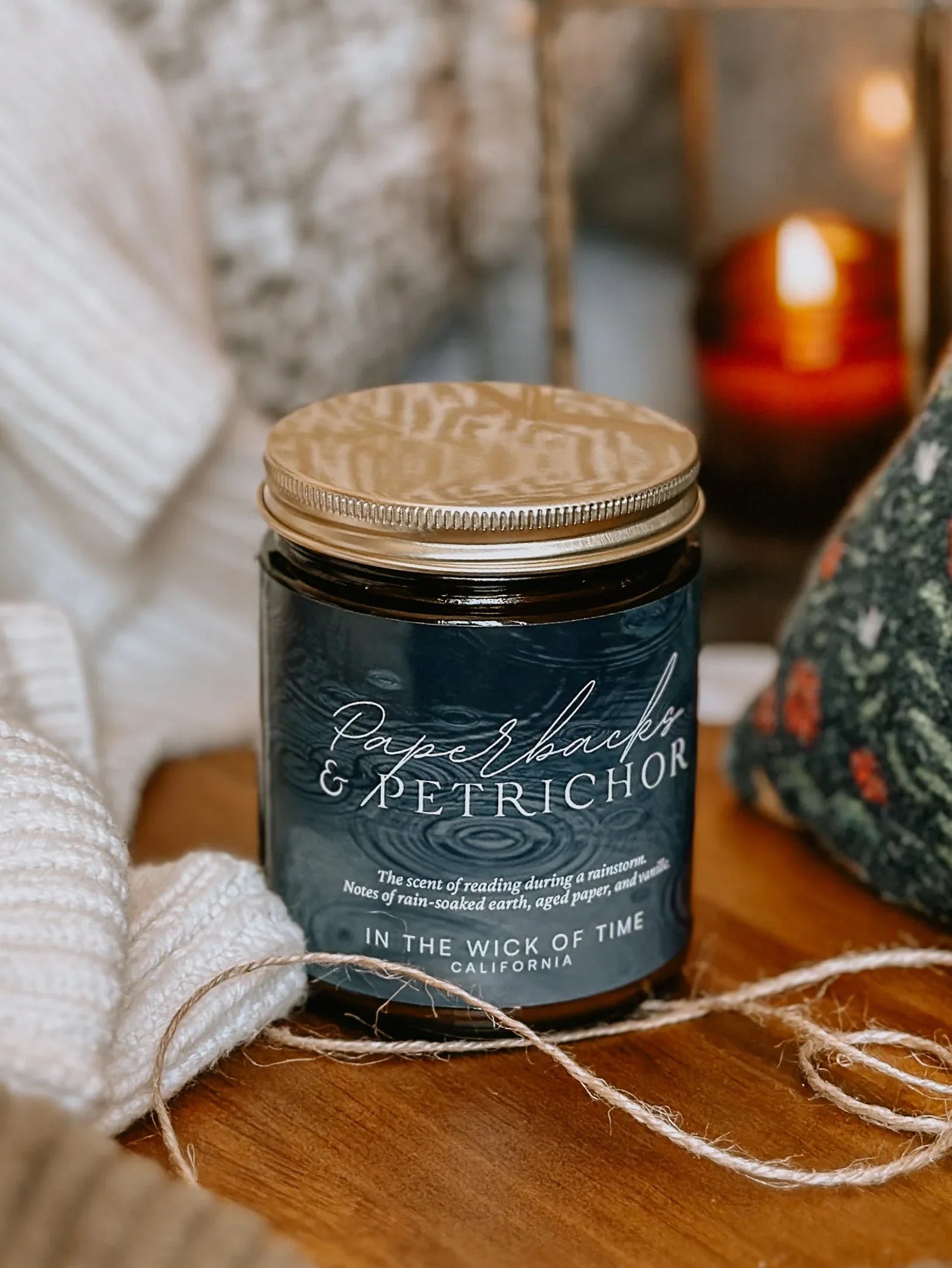Paperbacks & Petrichor Candle - BIG FRENCHIES