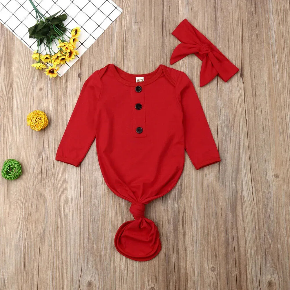 Newborn Baby Sleeper Nightgown - # BAAA81810001 - BIG FRENCHIES