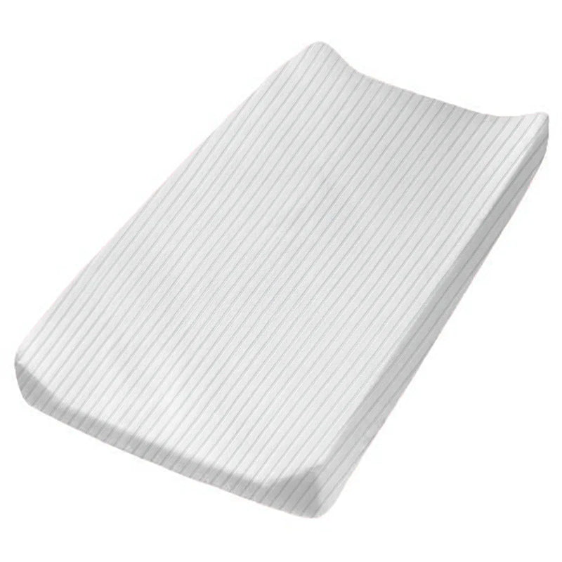 Pearl White Ribbed Changing Pad Cover - BIG FRENCHIES