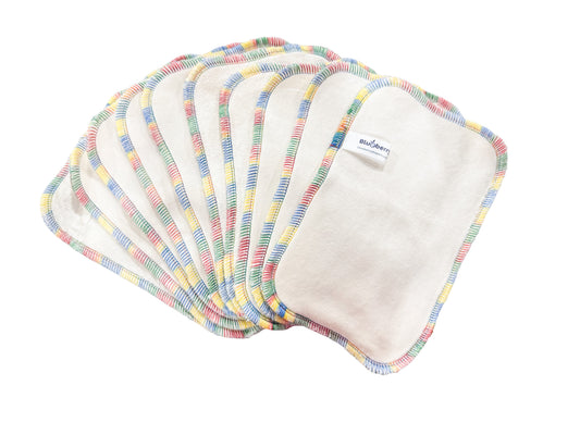 Organic Bamboo Velour Wipes - 10-pack