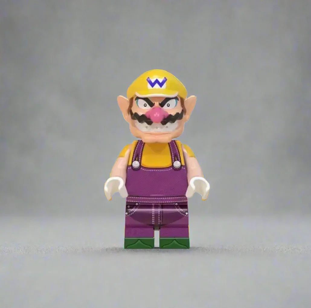 Wario Minifigure - Super Mario - BIG FRENCHIES