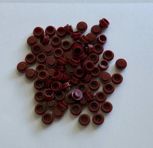 Dark Red 4073 1x1 Round Plate Brick – Choose Quantity – LEGO® Compatible Bulk Lot - BIG FRENCHIES