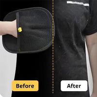 Static Pet Hair Removal Gloves - 3-in-1 Grooming, Deshedding & Multi-Surface Hair Remover for Dogs & Cats