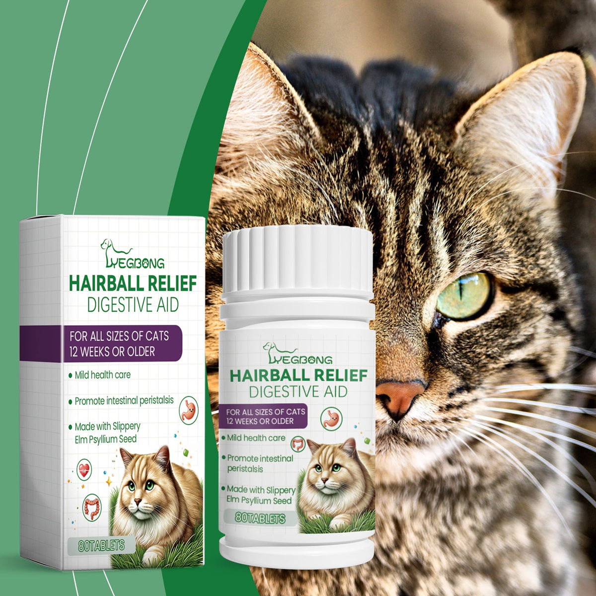 Cat Grass Tablets For Healthy Pets For Cats And Dogs To Absorb Nutrients Rich In Dietary Fiber Tablets-Pet Accessories-BIG FRENCHIES-V.I.P Digital Presence