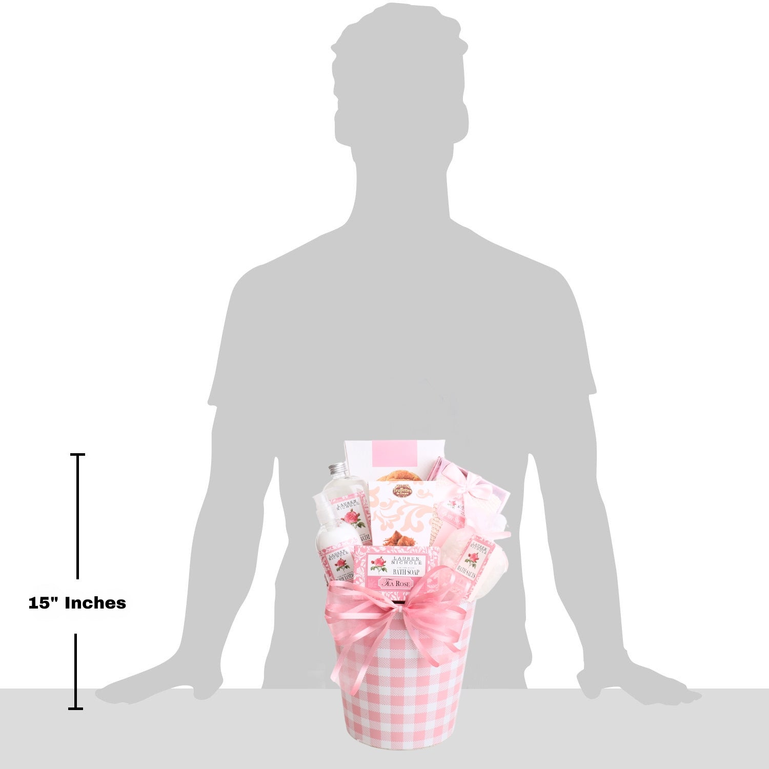 Rose Spa & French Truffles Gift Basket