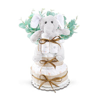Wild About Baby Two-Tier Diaper Cake Gift