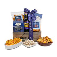 Father's Day Gift Basket with Gourmet Snacks
