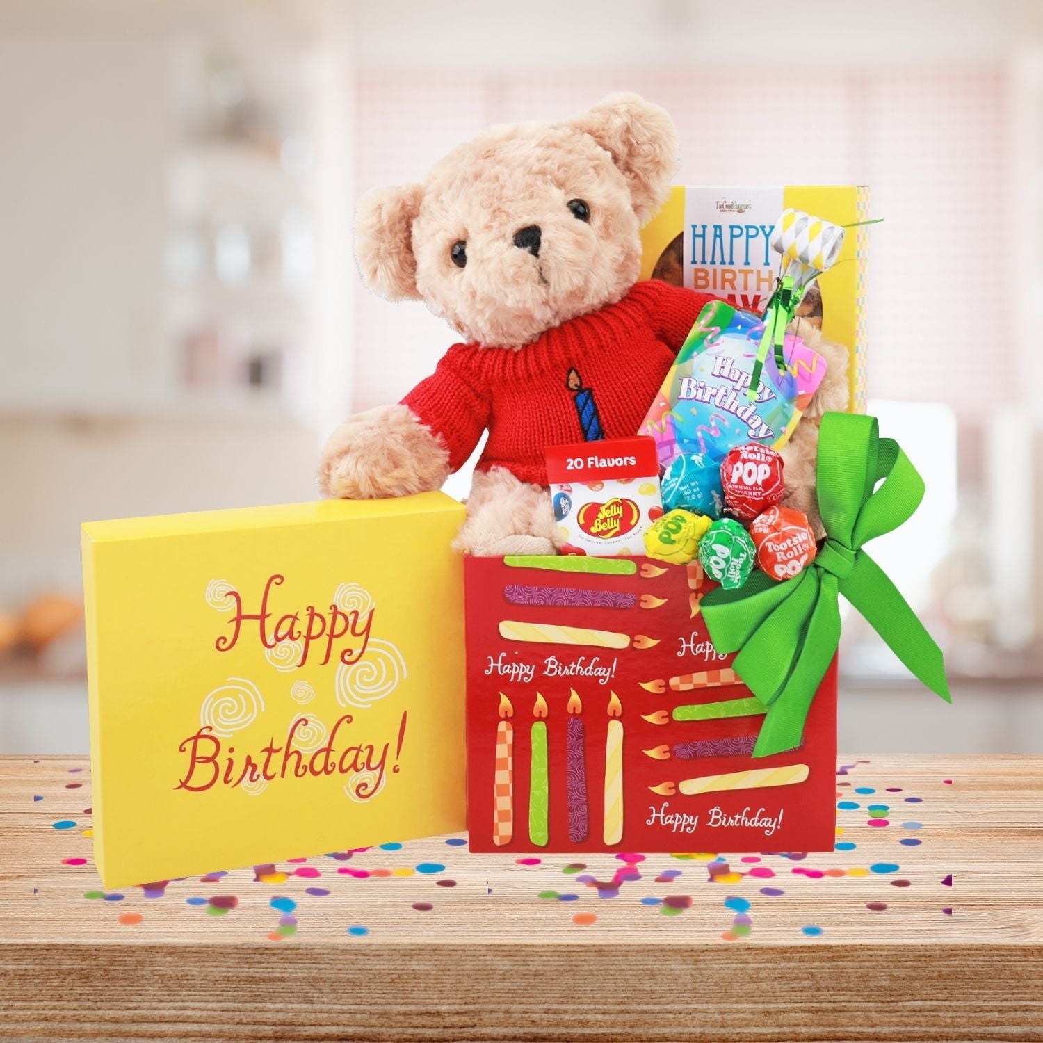 Happy Birthday Celebrations Bear Gift Box