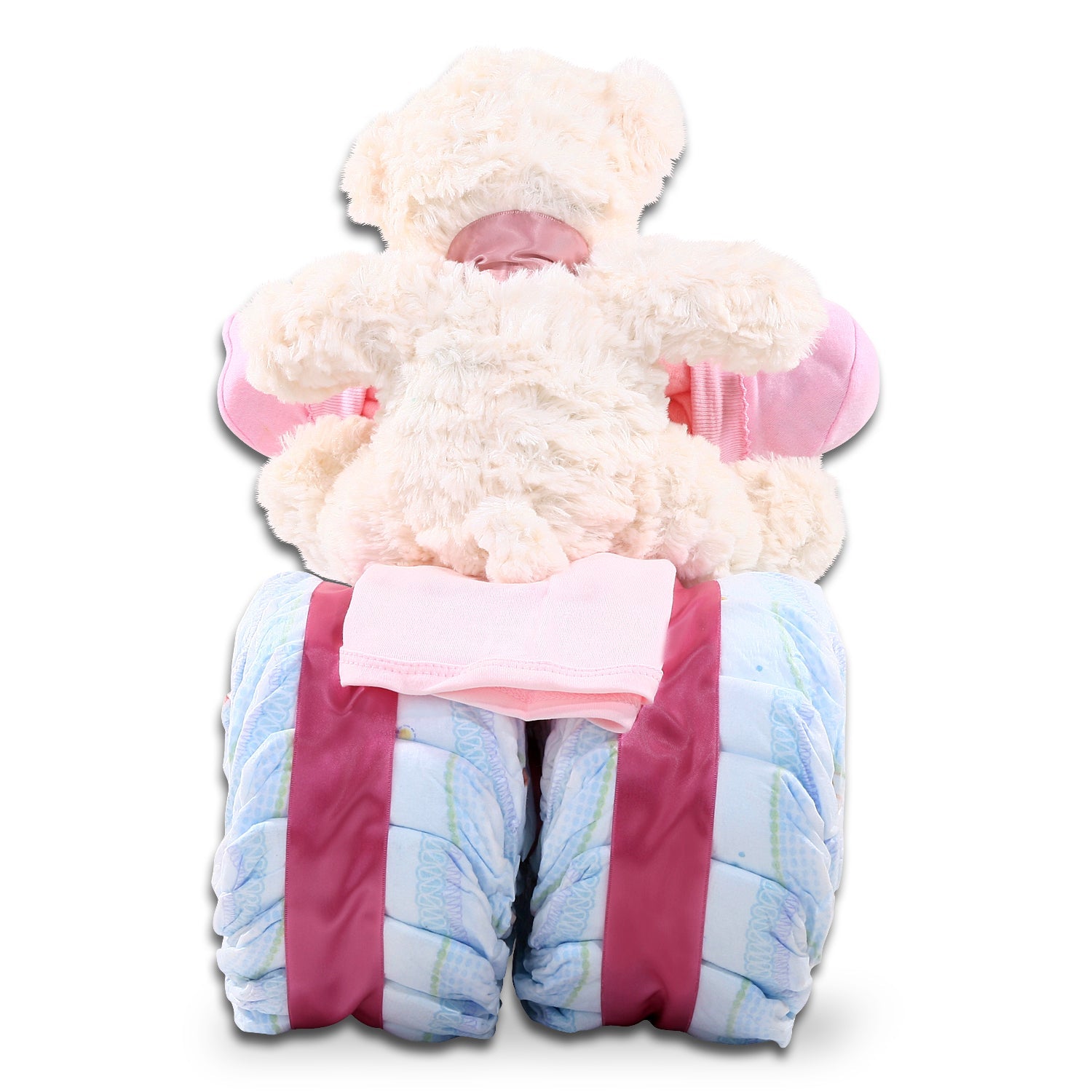 Pink Tricycle Diaper Cake Gift