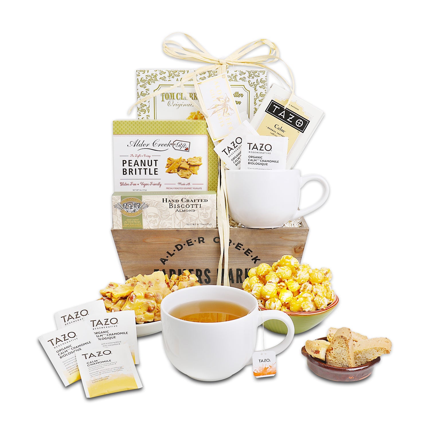 Serenity Tea Crate Gift Basket