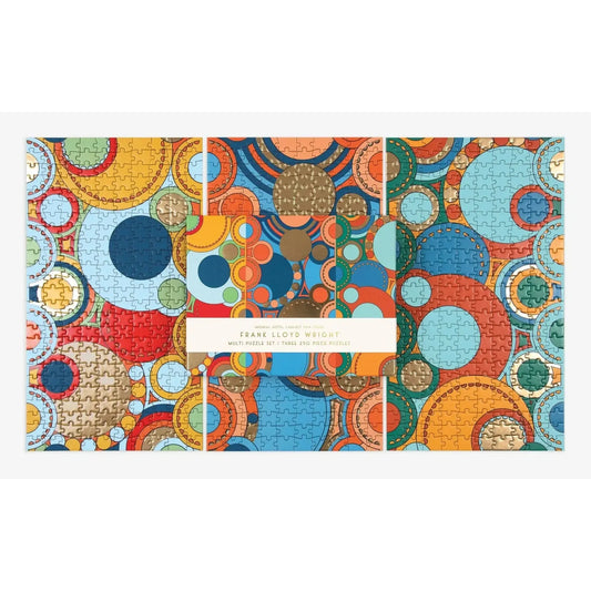 FLW Imperial Hotel Set of 3 Mini 250 Piece Jigsaw Puzzles Galison