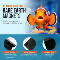 Flipper MAX FLOAT 2 in 1 Magnetic Aquarium Algae Cleaner