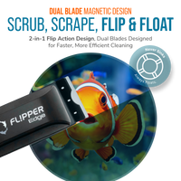 Flipper Edge 2 in 1 Floating Magnetic Aquarium Algae Cleaner (Standard)