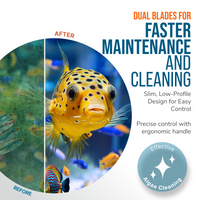 Flipper Edge 2 in 1 Floating Magnetic Aquarium Algae Cleaner (Standard)