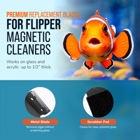 Flipper Standard Stainless Steel Replacement Blades 2 Pack