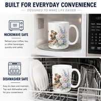 Airedale Terrier Ceramic Coffee Mug 15 oz Decorative Large C Handle Mug Cup for Tea, Cocoa Hot Chocolate