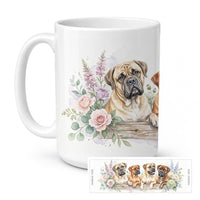 Bullmastiff Ceramic Coffee Mug 15 oz Decorative Large C Handle Mug Cup for Tea, Cocoa Hot Chocolate