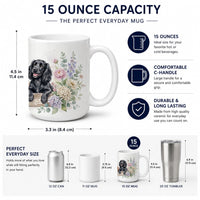 Cocker Spaniel Ceramic Coffee Mug 15 oz Decorative Large C Handle Mug Cup for Tea, Cocoa Hot Chocolate