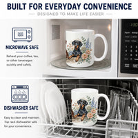 Doberman Pinscher Ceramic Coffee Mug 15 oz Decorative Large C Handle Mug Cup for Tea, Cocoa Hot Chocolate