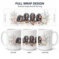 Gordon Setter Ceramic Coffee Mug 15 oz Decorative Large C Handle Mug Cup for Tea, Cocoa Hot Chocolate