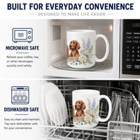 Irish Setter Ceramic Coffee Mug 15 oz Decorative Large C Handle Mug Cup for Tea, Cocoa Hot Chocolate