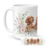 Irish Setter Ceramic Coffee Mug 15 oz Decorative Large C Handle Mug Cup for Tea, Cocoa Hot Chocolate