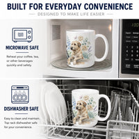 Irish Wolfhound Ceramic Coffee Mug 15 oz Decorative Large C Handle Mug Cup for Tea, Cocoa Hot Chocolate