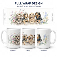 Otterhound Ceramic Coffee Mug 15 oz Decorative Large C Handle Mug Cup for Tea, Cocoa Hot Chocolate