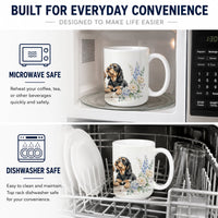 Otterhound Ceramic Coffee Mug 15 oz Decorative Large C Handle Mug Cup for Tea, Cocoa Hot Chocolate