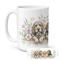 Otterhound Ceramic Coffee Mug 15 oz Decorative Large C Handle Mug Cup for Tea, Cocoa Hot Chocolate
