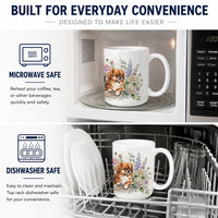 Pekingese Ceramic Coffee Mug 15 oz Decorative Large C Handle Mug Cup for Tea, Cocoa Hot Chocolate