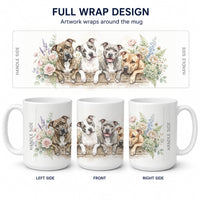Pit Bull Terrier Ceramic Coffee Mug 15 oz Decorative Large C Handle Mug Cup for Tea, Cocoa Hot Chocolate