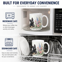 Scottish Terrier Ceramic Coffee Mug 15 oz Decorative Large C Handle Mug Cup for Tea, Cocoa Hot Chocolate