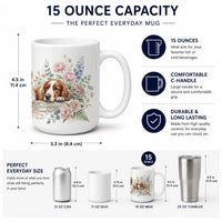 Welsh Springer Spaniel Ceramic Coffee Mug 15 oz Decorative Large C Handle Mug Cup for Tea, Cocoa Hot Chocolate
