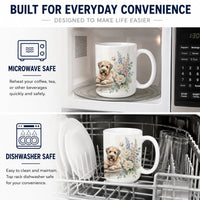 Wheaten Terrier Ceramic Coffee Mug 15 oz Decorative Large C Handle Mug Cup for Tea, Cocoa Hot Chocolate